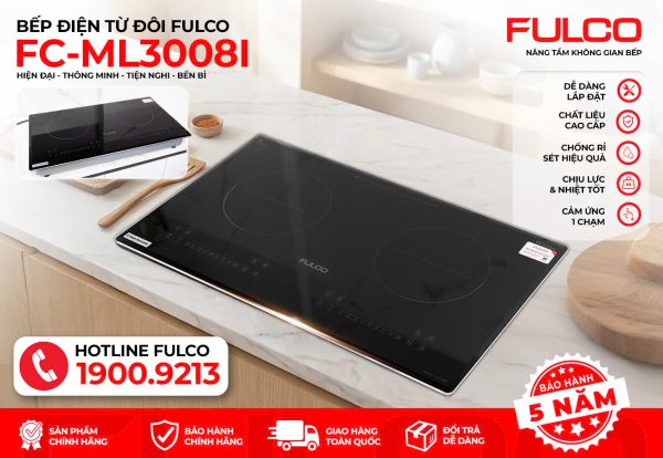 FC-ML3008i | BẾP ĐÔI ĐIỆN TỪ FULCO CAO CẤP 2026